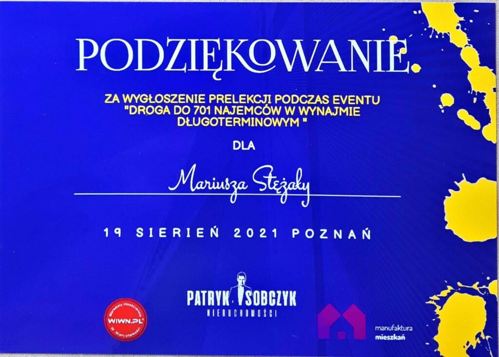 Patryk Sobczyk Wiwn.pl Podziękowanie